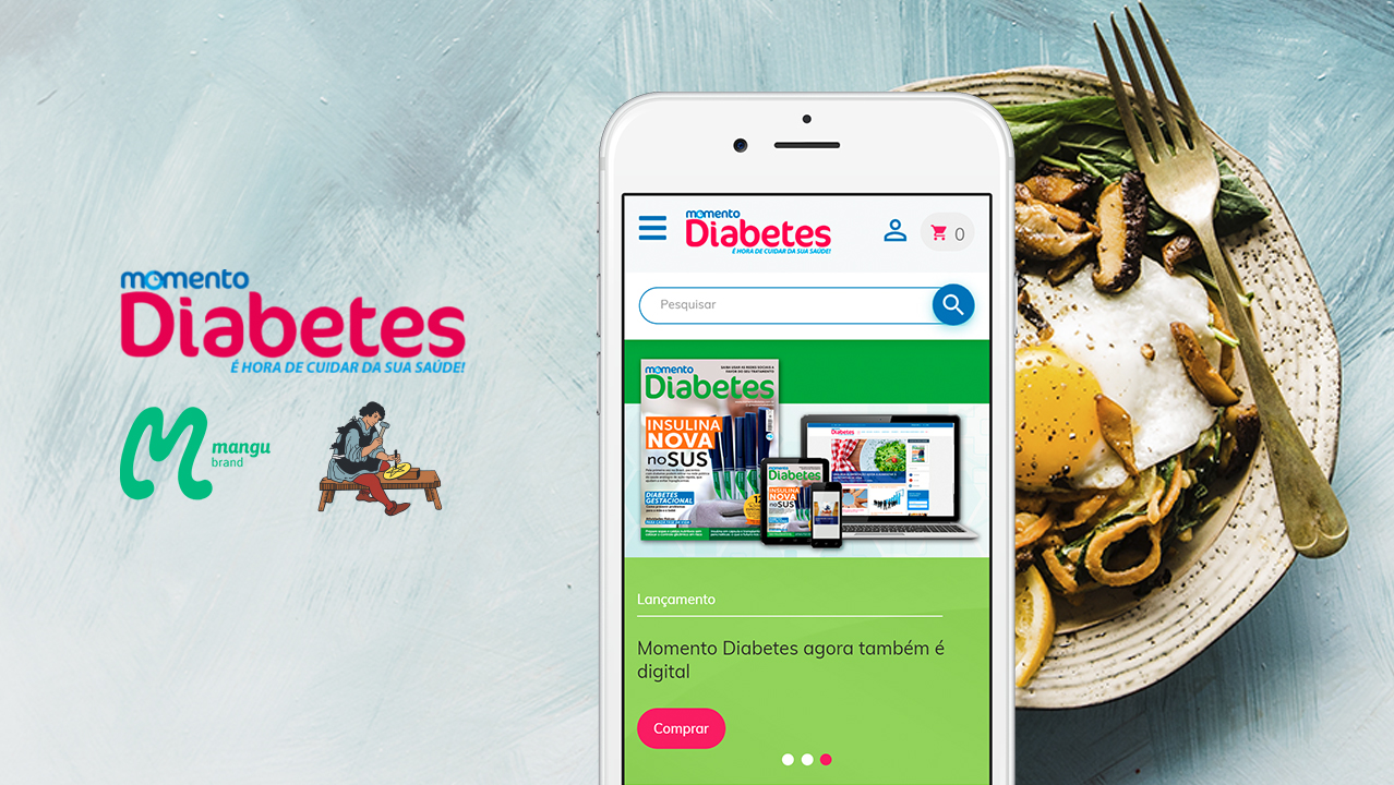Momento Diabetes: WordPress, Loja Virtual, Clube de Assinantes e Fórum